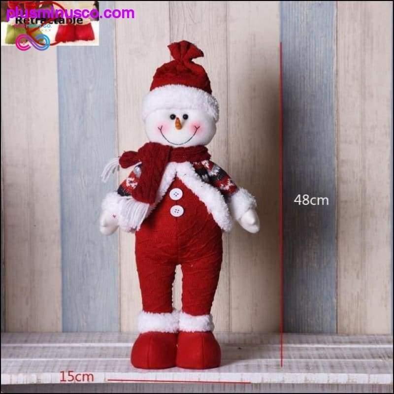 Velike zložljive božične lutke (Snežak Božiček - plusminusco.com