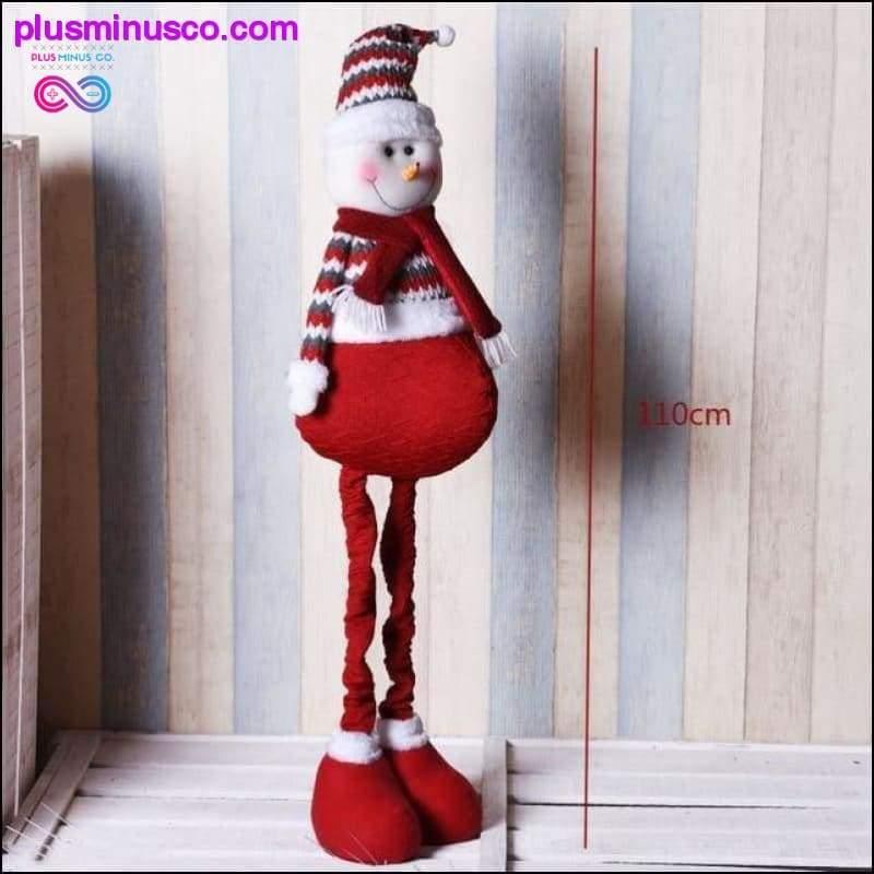 Große einziehbare Weihnachtspuppen (Weihnachtsmann-Schneemann - plusminusco.com