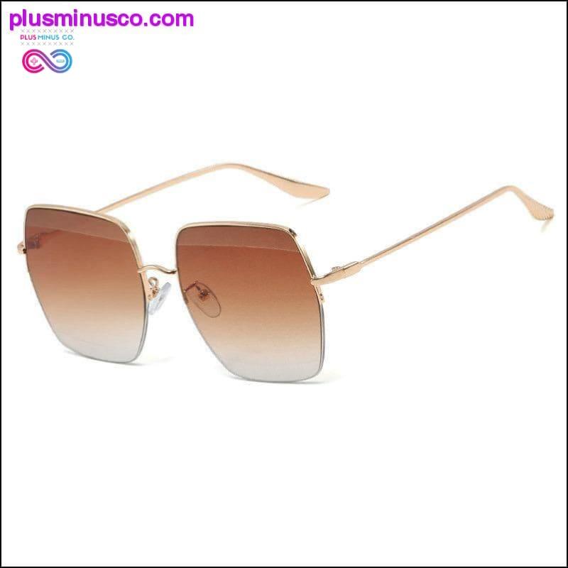 نظارة شمسية كبيرة مربعة للنساء - plusminusco.com