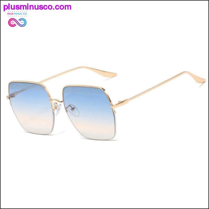 Grote vierkante zonnebril dames - plusminusco.com