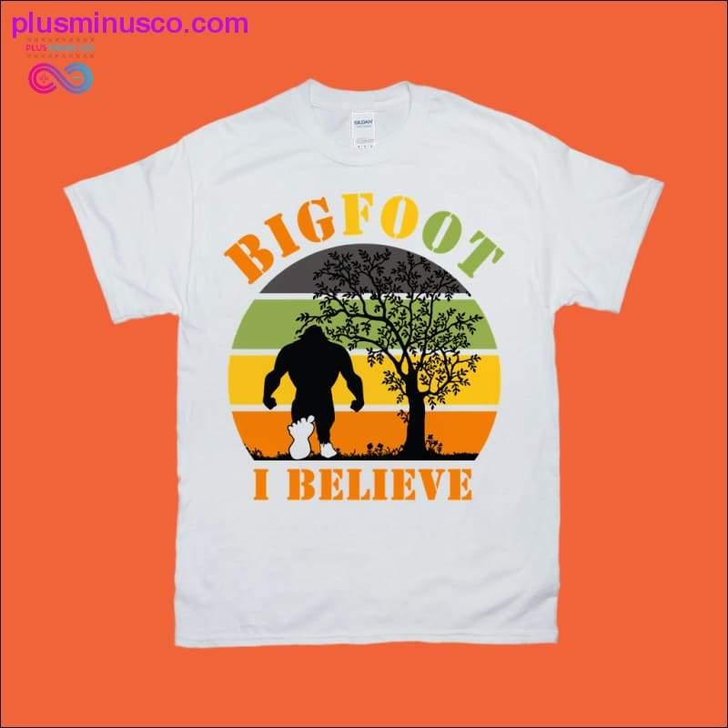 BIGFOOT I Believe | Retro Sunset T-Shirts - plusminusco.com