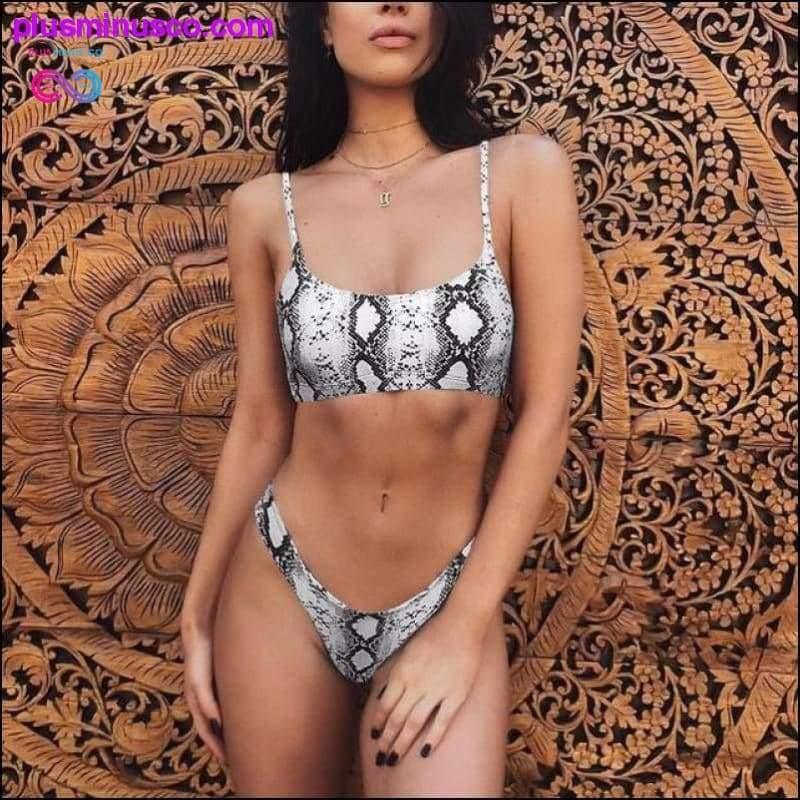Bikini Women Swimwear Swimsuit Sexy Leopard Snake - plusminusco.com