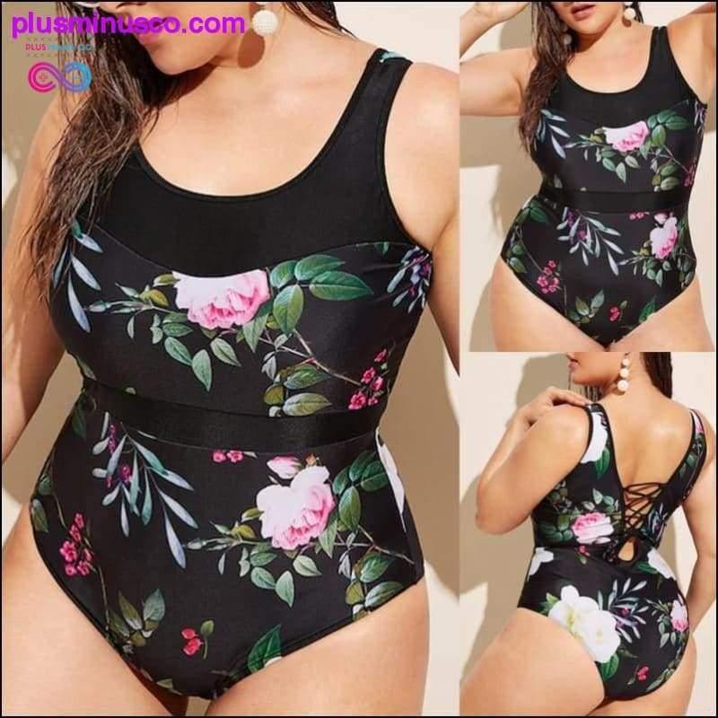 Bikinis Women One Piece Swimsuit Push Up Tankini Plus - plusminusco.com