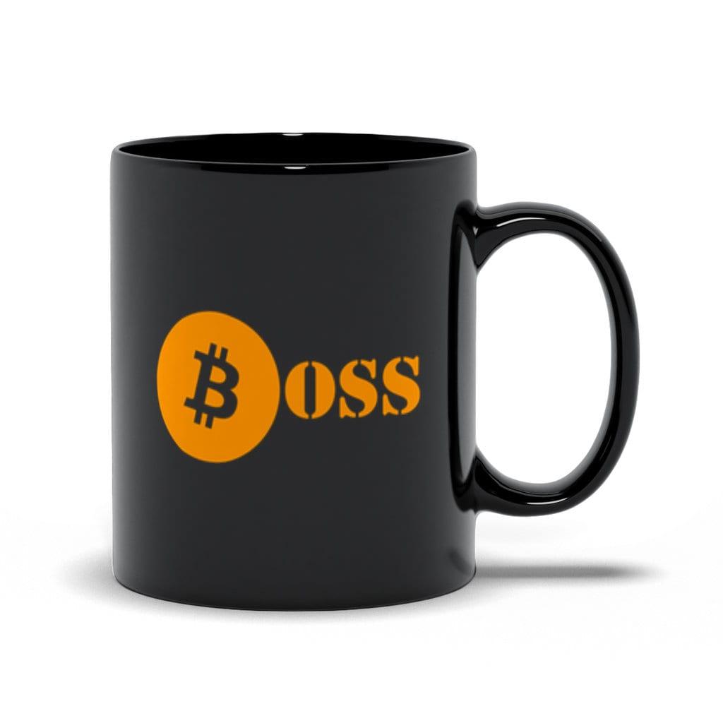 Bitcoin Boss Mug For Blockchain Crypto Currency Traders Black Mugs, Bitcoin Gifts - Gifts For Crypto Lovers, Gifts For Bitcoin Lovers - plusminusco.com