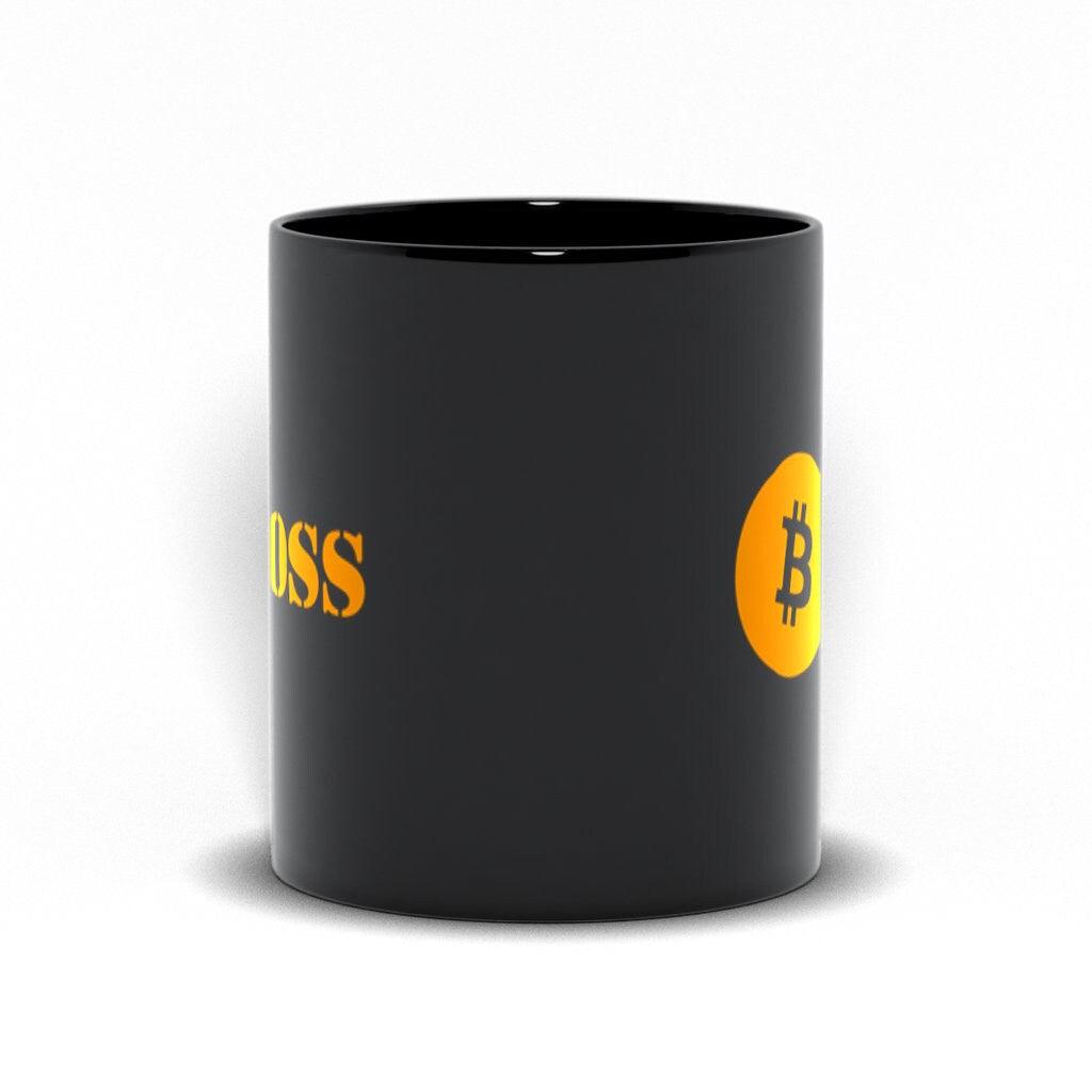 Bitcoin Boss Mug For Blockchain Crypto Currency Traders Black Mugs, Bitcoin Gifts - Gifts For Crypto Lovers, Gifts For Bitcoin Lovers - plusminusco.com
