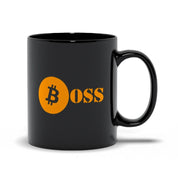 Bitcoin Boss Mug For Blockchain Crypto Currency Traders Black Mugs, Bitcoin Gifts - Gifts For Crypto Lovers, Gifts For Bitcoin Lovers - plusminusco.com