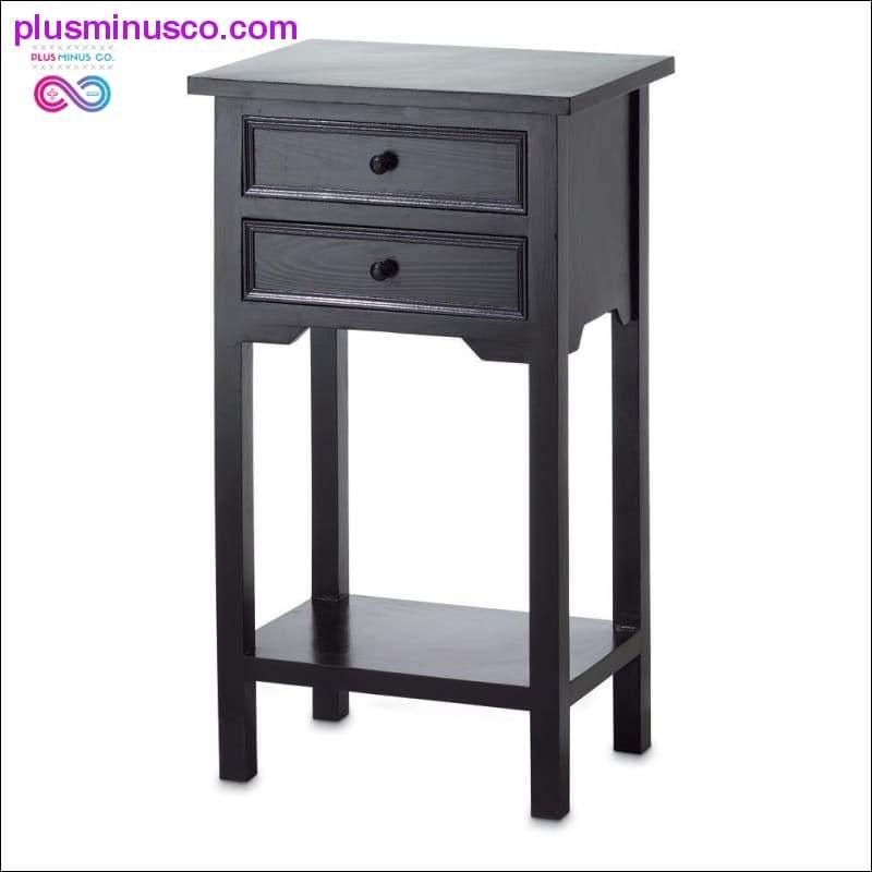 ब्लैक एक्सेंट टेबल ll PlusMinusco.com गृह सज्जा, लकड़ी -plusminusco.com