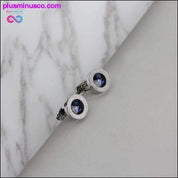 Blue Crystal Cone Cufflinks Men Classic Brand Blue Prismatic - plusminusco.com