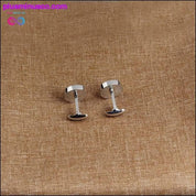 Blue Crystal Cone Cufflinks Men Classic Brand Blue Prismatic - plusminusco.com