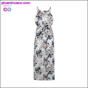 Bohém stílusú női hosszú ruha nyári nyomat Maxi Evening - plusminusco.com