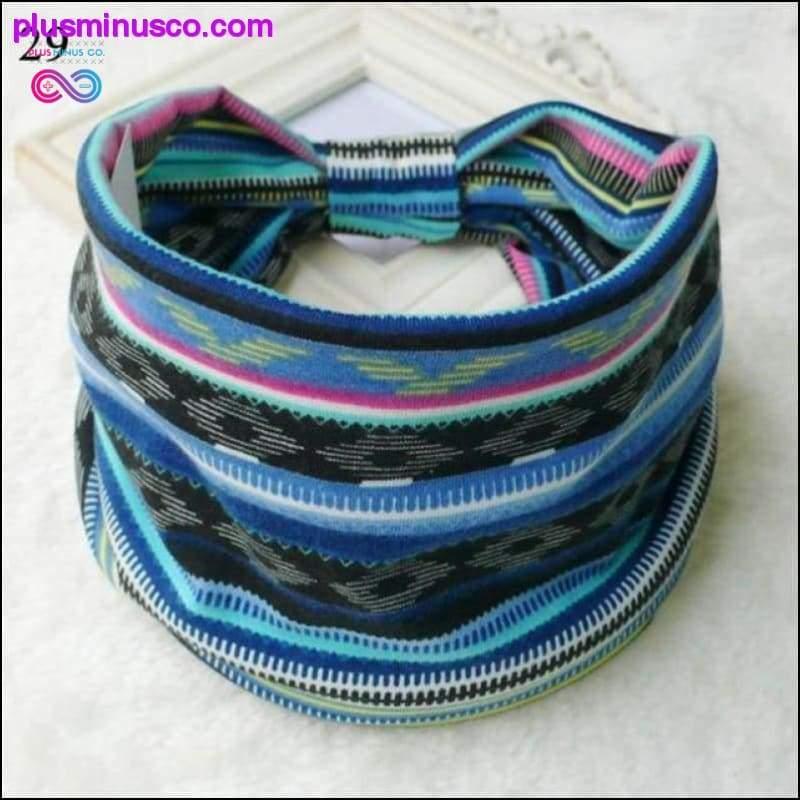 Bohemian Wide Cotton Stretch Headbands Women Headwrap Turban - plusminusco.com