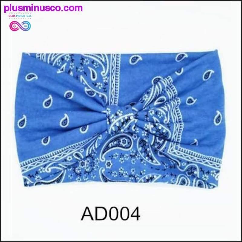 Boho Cotton Headband for Women Cashew Totem Wide Hair Bands - plusminusco.com