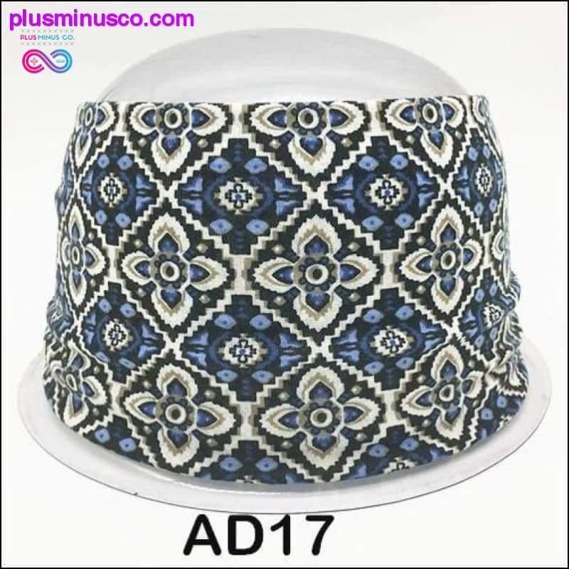 Boho Cotton Headband for Women Cashew Totem Wide Hair Bands - plusminusco.com