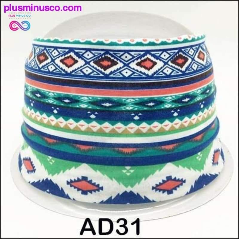 Boho Cotton Headband for Women Cashew Totem Wide Hair Bands - plusminusco.com
