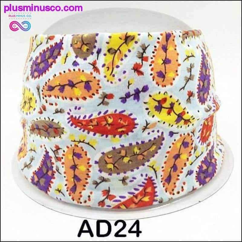 Boho Cotton Headband for Women Cashew Totem Wide Hair Bands - plusminusco.com