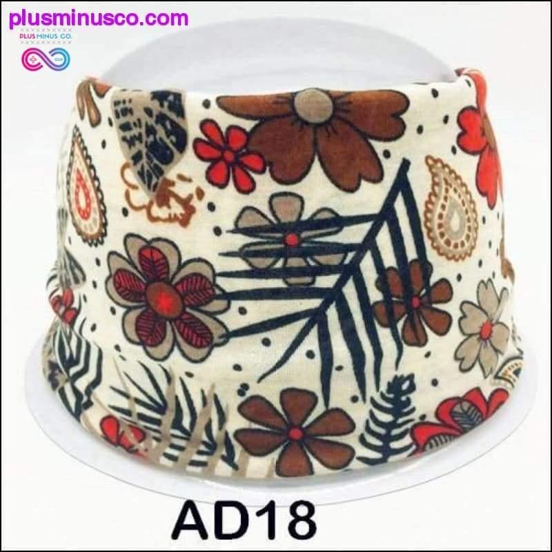 Boho Cotton Headband for Women Cashew Totem Wide Hair Bands - plusminusco.com