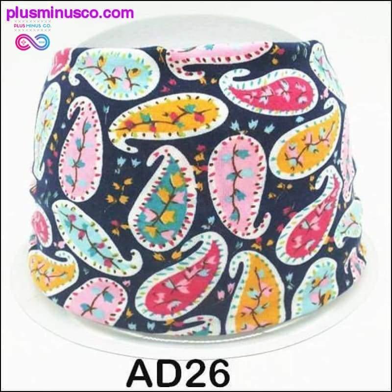 Boho Cotton Headband for Women Cashew Totem Wide Hair Bands - plusminusco.com