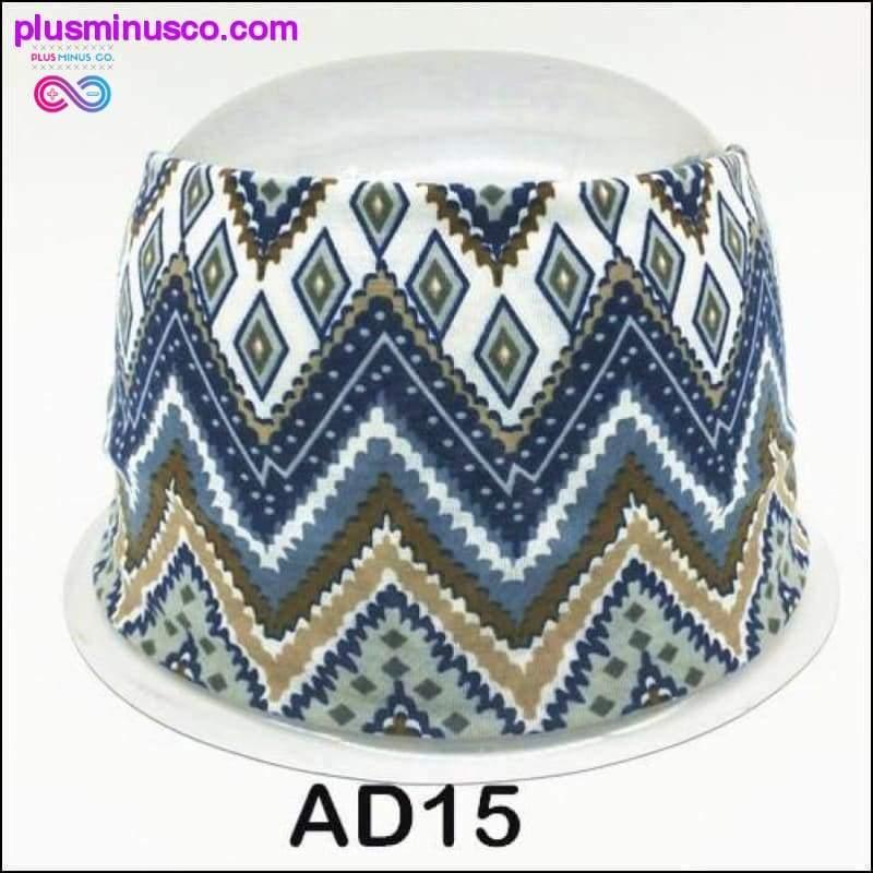 Boho Cotton Headband for Women Cashew Totem Wide Hair Bands - plusminusco.com