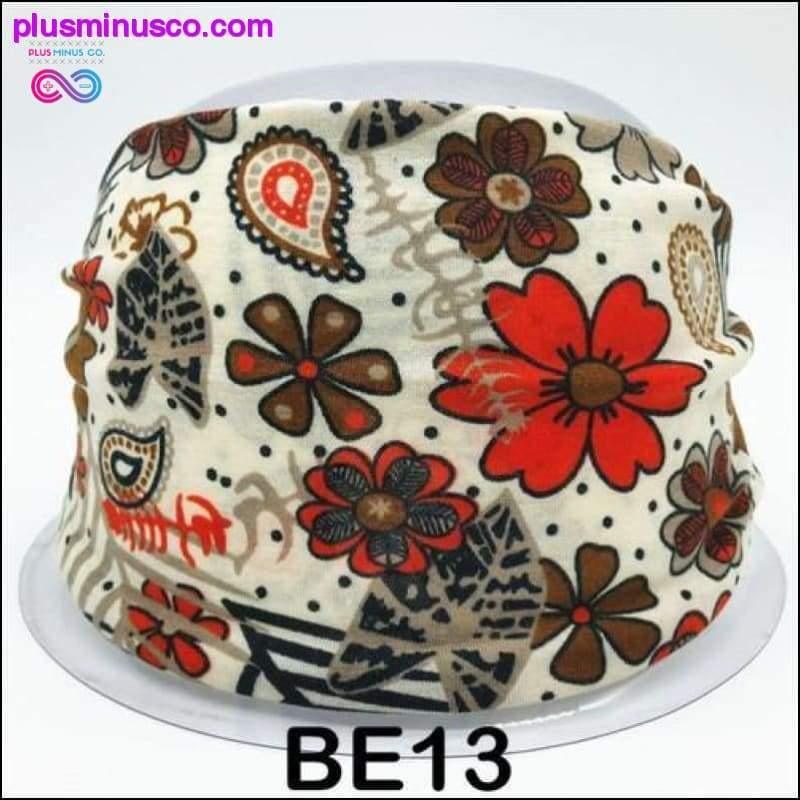 Boho elastisk bred turban for kvinner på PlusMinusCo.com - plusminusco.com