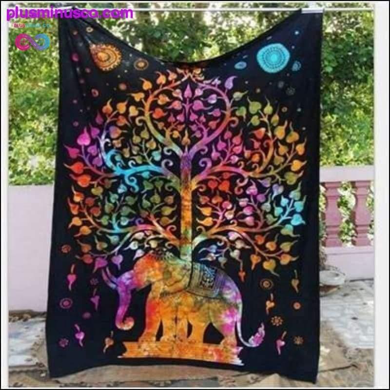 Boho Mandala Tapestry Tapestry Nástenná čarodejnícka látka - plusminusco.com