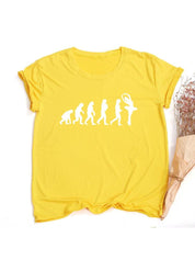 Born To Dance Balet Dámské Tričko Ležérní Taneční Balet Letní Tričko Harajuku Košile Mujer Vintage Tops - plusminusco.com