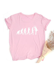 Born To Dance Balet Dámské Tričko Ležérní Taneční Balet Letní Tričko Harajuku Košile Mujer Vintage Tops - plusminusco.com