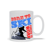 Born To Ski Forced To Work Mugs born to ski, born to ski mug, ceramic mug, ski, ski mug, ski suit, skiing, skiing mug, skiing suit, snow ski, snowboarding, sports mug, winter - plusminusco.com