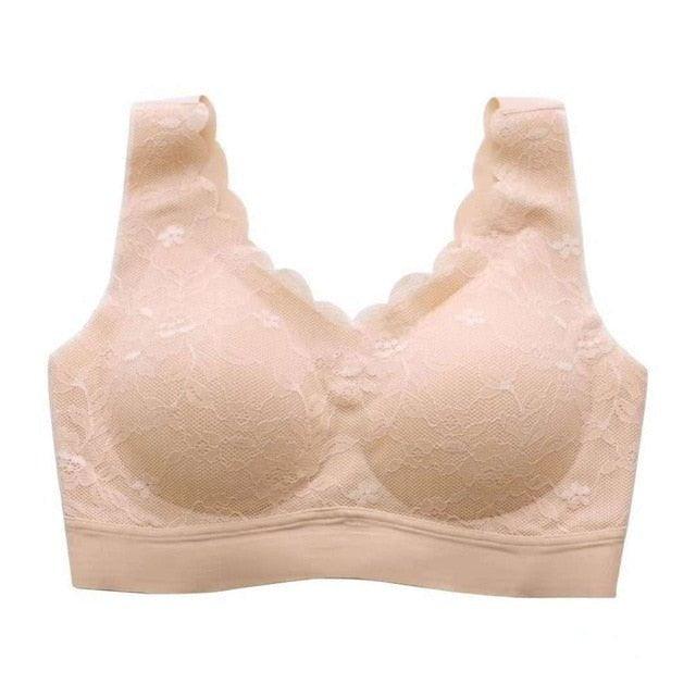 Bras for Women Hot Top Newest 5D Wireless Contour Bra Lace Breathable Underwear Seamless for Running Top - plusminusco.com