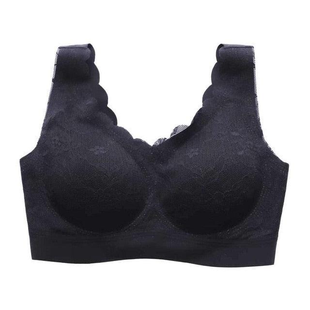 Bras for Women Hot Top Newest 5D Wireless Contour Bra Lace Breathable Underwear Seamless for Running Top - plusminusco.com