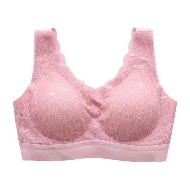 Bras for Women Hot Top Newest 5D Wireless Contour Bra Lace Breathable Underwear Seamless for Running Top - plusminusco.com