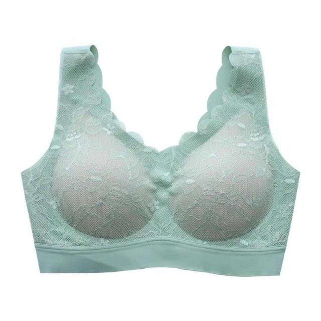 Bras for Women Hot Top Newest 5D Wireless Contour Bra Lace Breathable Underwear Seamless for Running Top - plusminusco.com