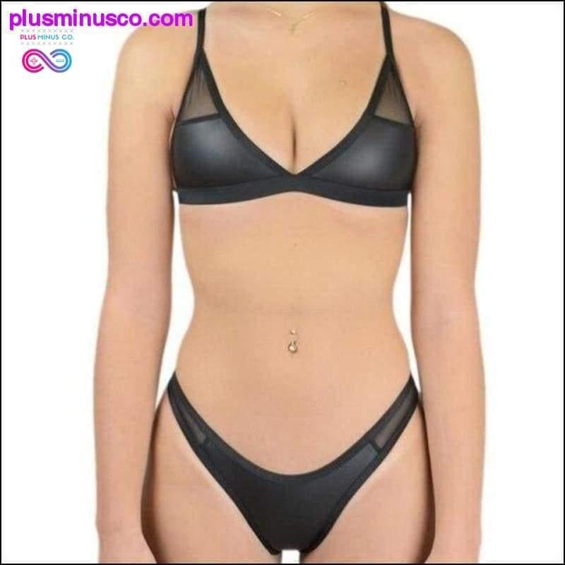 Brazilian Bikini Women Solid Sundfatnaður Micro Swimsuit Mini - plusminusco.com