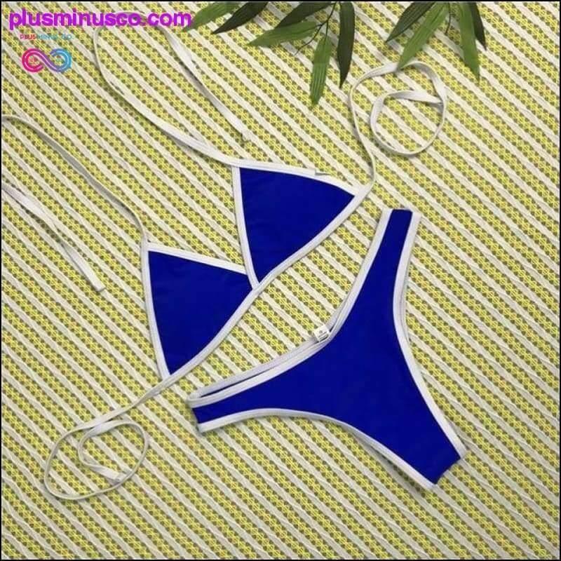 Bikinis brésiliens femmes maillots de bain plage maillot de bain Push Up - plusminusco.com
