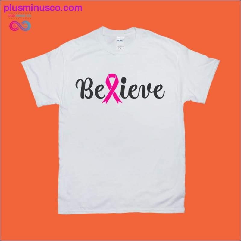 „Believe“ marškinėliai – plusminusco.com