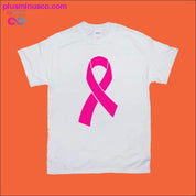 Krūts vēža apzināšanās mēnesis / T-krekli ar lentēm — plusminusco.com