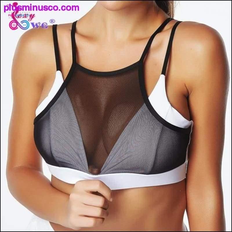 Breathable Sport Bras Yoga Shirts Vest Women Sexy White - plusminusco.com