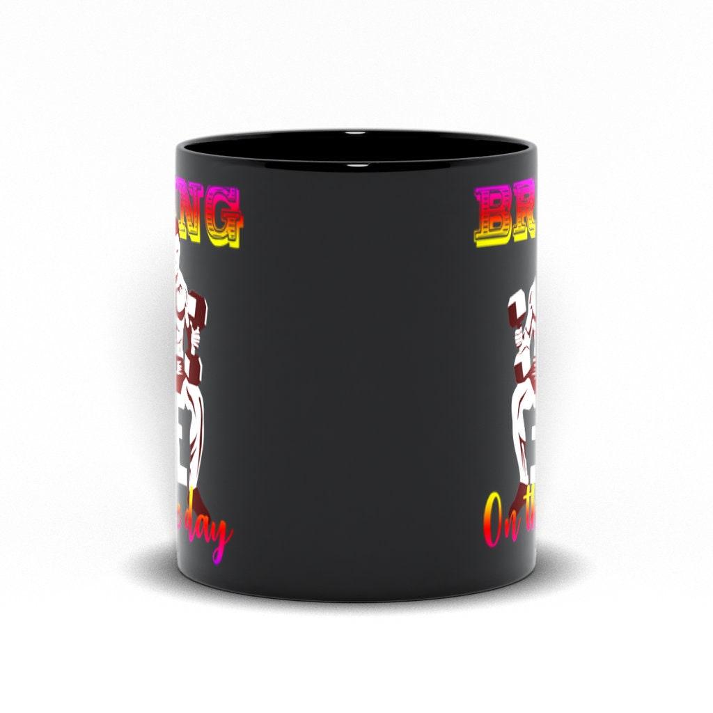 Bring On The Day Black Mugs,Men&#39;s Weight Lifting, Athletic T-Shirt, Gym Workout, Fitness Sports - plusminusco.com