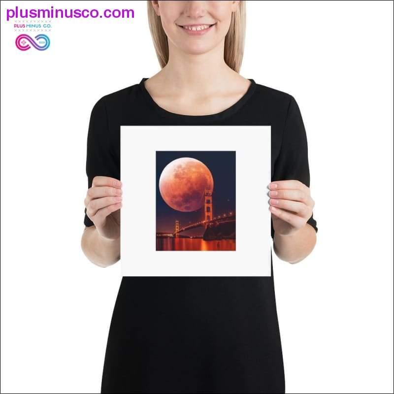 Brooklyn Bridge On Super-moon Eclipse Paper Matte poster - plusminusco.com