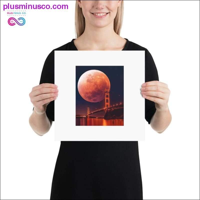 Brooklyn Bridge On Super-moon Eclipse Paper Matte poster - plusminusco.com