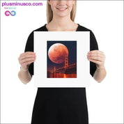 Brooklyn Bridge On Super-moon Eclipse Paper Matte poster - plusminusco.com