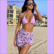 Butterfly Print 3-Piece Bikini - plusminusco.com