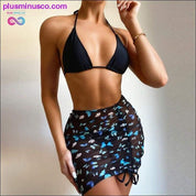 Butterfly Print 3-Piece Bikini - plusminusco.com