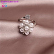 Prsteň s motýľom Luxusný lesklý koktailový prsteň pre ženy, elegantné nastaviteľné prstene, motýľové prstene s vysokým leskom z medi a zirkónu, - plusminusco.com