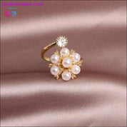 Butterfly Ring Luxury Shiny Cocktail Party Ring for Women, Dainty Adjustable Rings, High Grade Bright Copper Zircon Butterfly Rings, - plusminusco.com