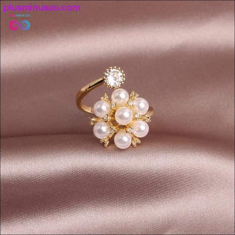 Butterfly Ring Luxury Shiny Cocktail Party Ring for Women, Dainty Adjustable Rings, High Grade Bright Copper Zircon Butterfly Rings, - plusminusco.com