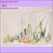 Cactus Watercolor Hanging Wall Tapestries Mandala Bohemian - plusminusco.com