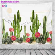 Cactus Watercolor Hanging Wall Tapestries Mandala Bohemian - plusminusco.com