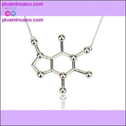 Kofeiini molekuli unisex kaelakee PlusMinusco.com - plusminusco.com