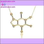 Unisex ogrlica Caffeine Molecule PlusMinusco.com - plusminusco.com