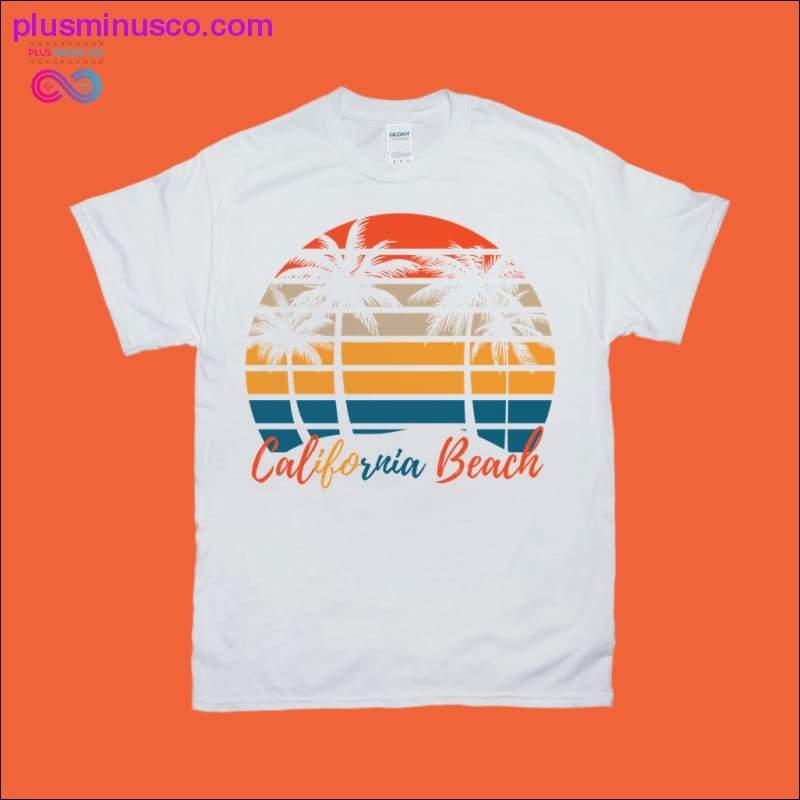 Kaliforniya Plajı | Retro Gün Batımı Tişörtleri - plusminusco.com